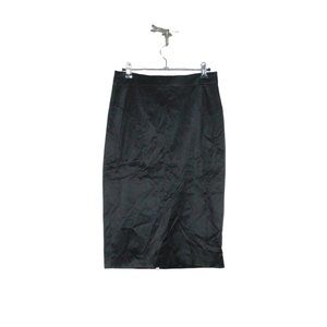 NWT! 2 Rych B. Fall III Jet Black Cotton Blend Full Zip Pencil Skirt Size 8